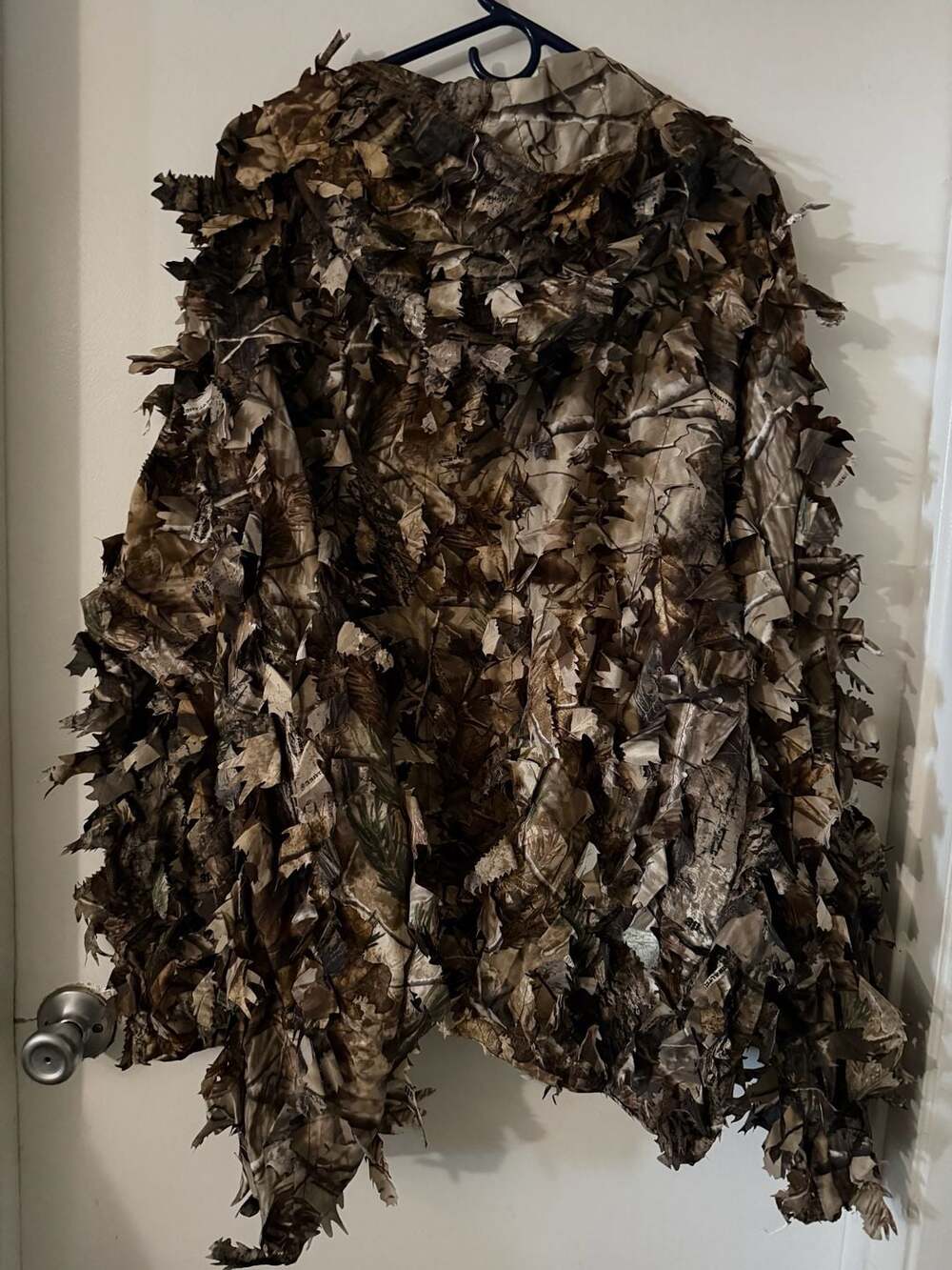 Cabelas Ghillie Suit Jacket Camo Leafy Hunting Hooded Mens Large